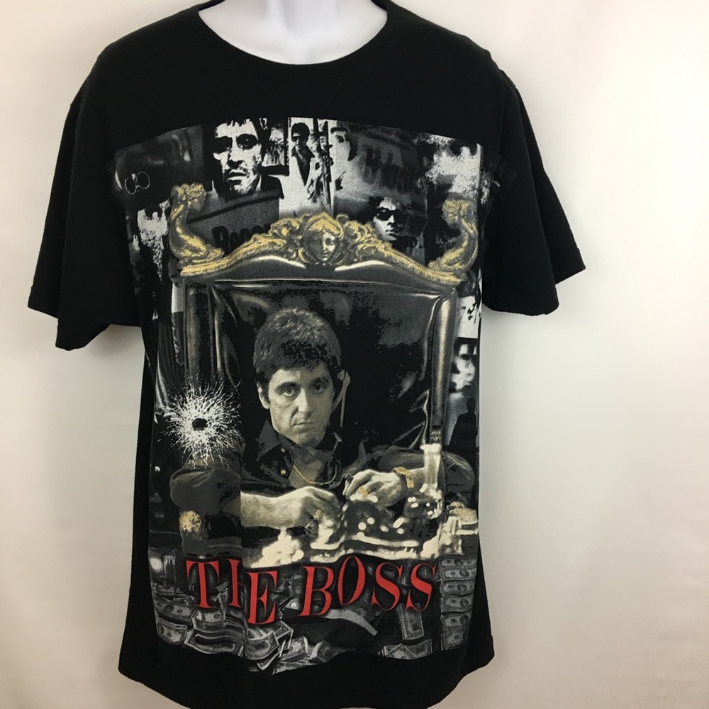 Deluxe Scarface The Boss Black T-Shirt XL